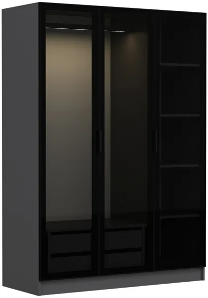FUNZI LIVING Anthracite Black - 2271 Wardrobe